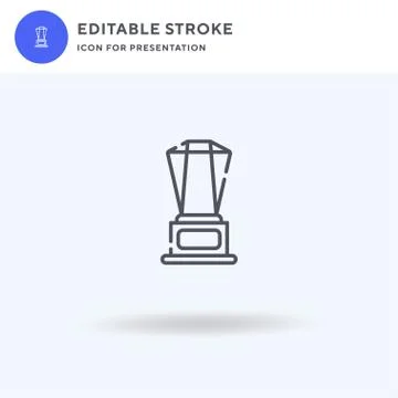 Award icon vector, filled flat sign, solid pictogram isolated on white, logo  Illustrazione stock