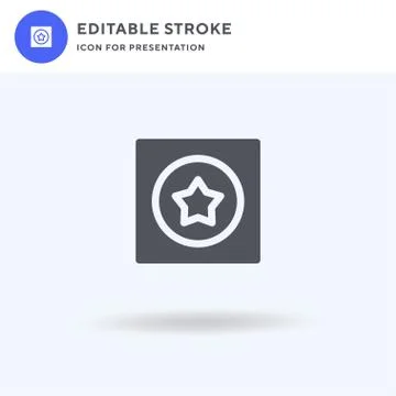 Award icon vector, filled flat sign, solid pictogram isolated on white, logo Stock Illustration