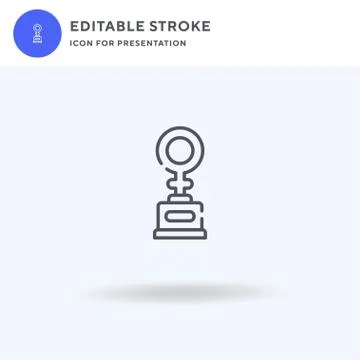 Award icon vector, filled flat sign, solid pictogram isolated on white, logo Illustrazione stock