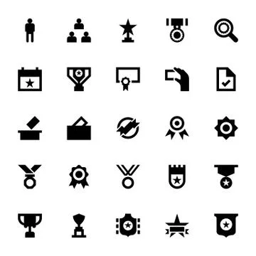 Award Icons Stock Illustration