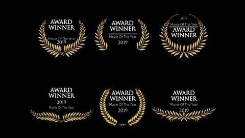 Award Laurel Wreaths Stock After Effects