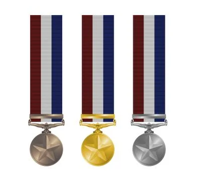 Award medals Stock Illustration