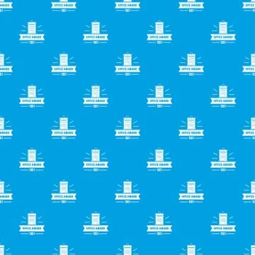 Award office pattern vector seamless blue Stock Illustration