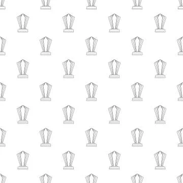 Award pattern vector seamless Stock Illustration