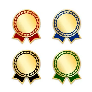 Award ribbon the best set Stock Illustration