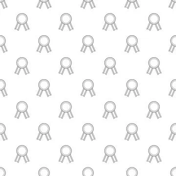 Award ribbon pattern seamless Ilustração Stock