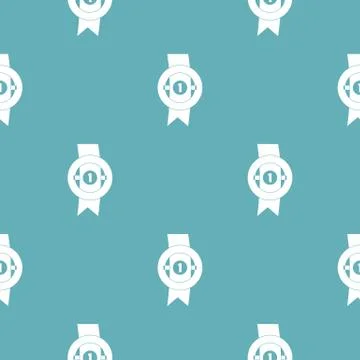 Award ribbon pattern vector seamless Illustrazione stock