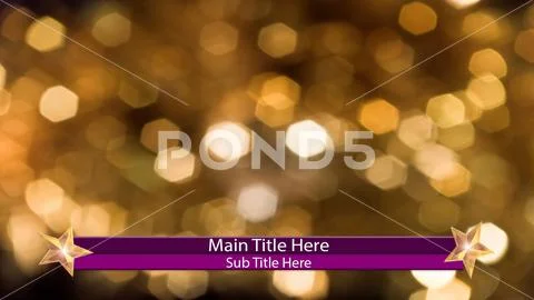 Award Show Lower Third title PSD-Vorlage