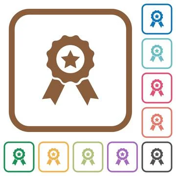 Award simple icons Stock Illustration