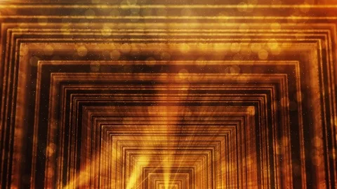 Award Stage Background loop. Gold luxury footage for ceremony visual projection Stock Footage 124208373