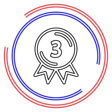 Award winner vector icon Stock Illustration