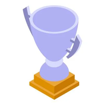 Awarding cup icon, isometric style Stock Illustration