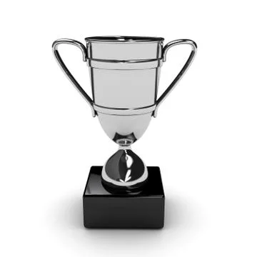 Awarding cup over white background Stock Illustration