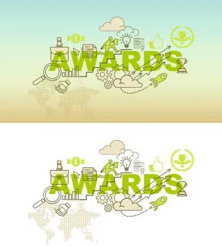 Awards abstract background design concept Stock Illustration