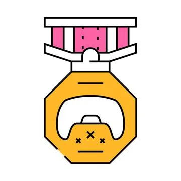 Awards game development icon color illustration Illustrazione stock