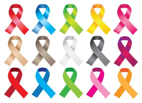 Awareness ribbons Stock Illustration