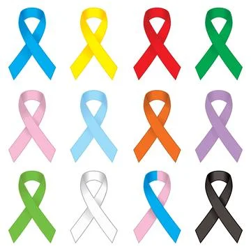Awareness ribbons Stock Illustration