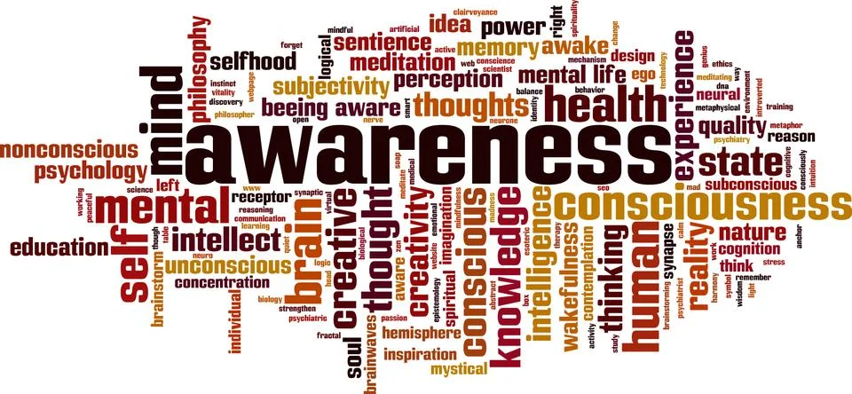 Awareness word cloud Stock Illustration