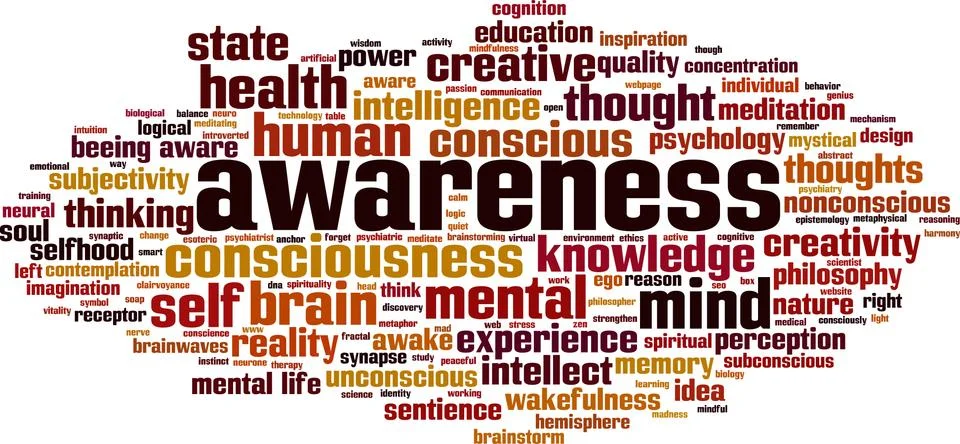 Awareness word cloud Stock Illustration