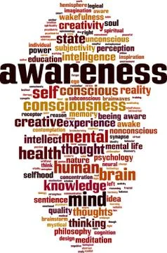 Awareness word cloud Stock Illustration
