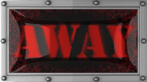 Away on led Stock Footage 8665563