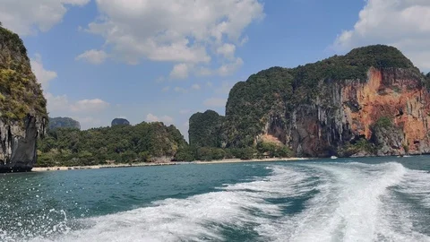 Away from Ray Lay beach Stock Footage 126535354