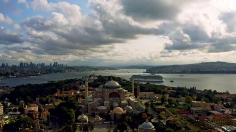 An awe-inspiring encounter between artistry and nature: Istanbul's Blue Stock Footage 250332719
