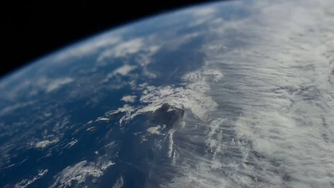 Awe-Inspiring Space Flight 3D Animation Over Hawaii Stock Footage 76284785