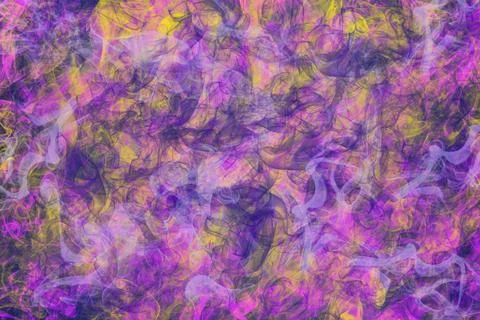 Awesome abstract background. Colored cloud of ink on a black background. Drops Stock Illustration