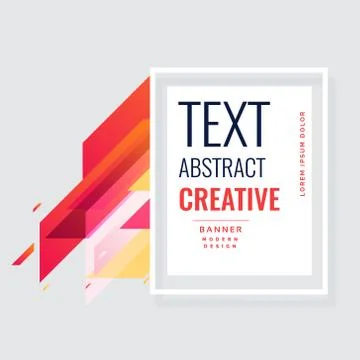 Awesome abstract banner background design Stock Illustration