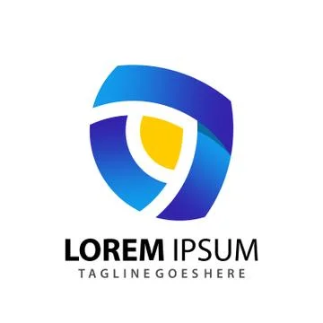 Awesome Abstract Gradient Arrow Seven Company Modern Logo Design Template Pre 스톡 일러스트