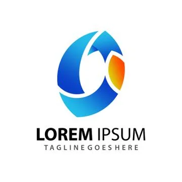 Awesome Abstract Gradient Letter J Phoenix Company Modern Logo Design Templat Stock Illustration