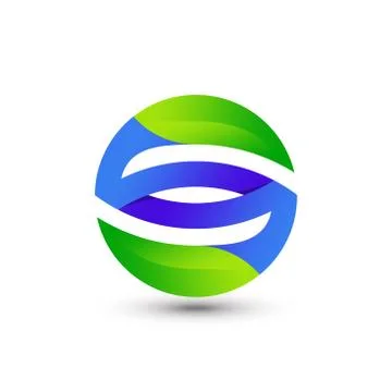 Awesome Abstract Gradient Letter S Leaf Company Modern Logo Design Vector Tem 스톡 일러스트