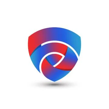 Awesome Abstract Gradient Letter S Shield Logo Design Template Premium Vector 스톡 일러스트
