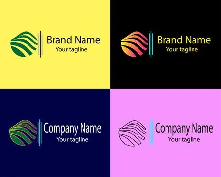 Awesome abstract logo design. Illustrazione stock