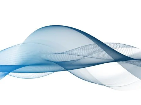 Awesome abstract soft blue wave backgrounds Stock Illustration