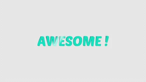 Awesome animated waving text. Transparent background Alpha ProRes. Video stock 316784681