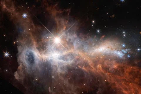 Awesome beautiful nebula somewhere in outer space. Fotos Stock