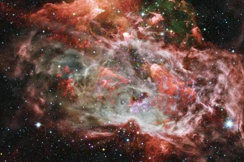 Awesome beautiful nebula somewhere in outer space. Stock-Fotos