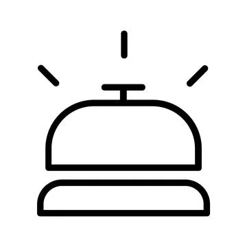 Awesome bell Icon Design Template 库存插图