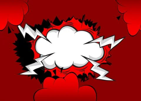 Awesome Cartoon Abstract Background, comic book backdrop. Retro vector comi.. Illustrazione stock