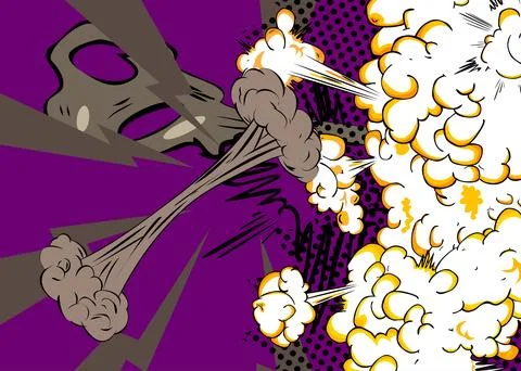 Awesome Cartoon Abstract Background, comic book backdrop. Retro vector comi.. 스톡 일러스트
