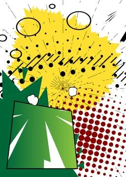 Awesome Cartoon Background, comic book abstract page layout backdrop. Retro.. Stockillustratie