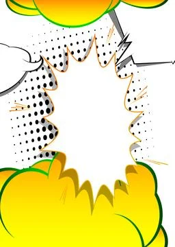 Awesome Cartoon Background, comic book abstract backdrop. Retro vector comi.. 스톡 일러스트