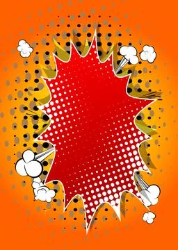 Awesome Cartoon Background, comic book abstract backdrop. Retro vector comi.. Stock Illustration