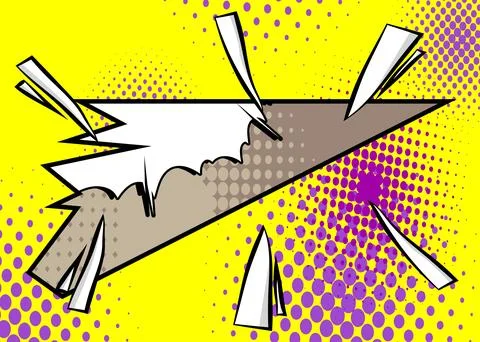 Awesome Cartoon Background, comic book abstract backdrop. Retro vector comi.. Stockillustratie