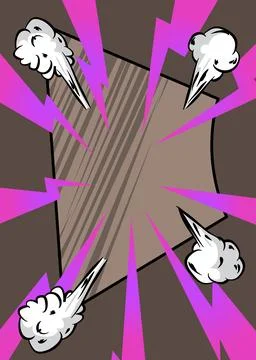 Awesome Cartoon Background, comic book abstract backdrop. Retro vector comi.. Stockillustratie