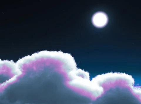 Awesome clouds Illustrazione stock