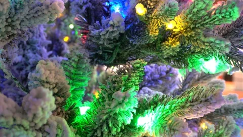 Awesome Colors On A Christmas Tree Vídeos de archivo 122245214