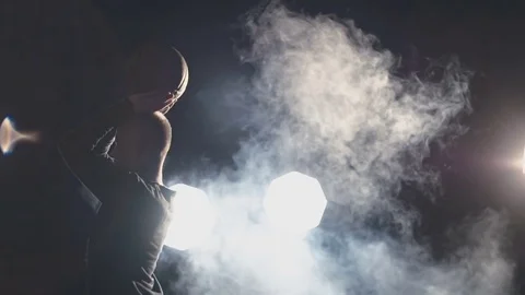 Awesome combination throw in the ring Stock Footage 76599459